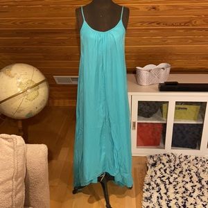 Teal Flowy Summer Dress SIZE 6